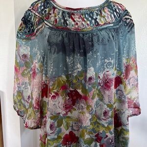 Sundance bodice 100% silk women’s blouse size XL